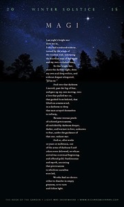Magi-Winter Solstice poem and image